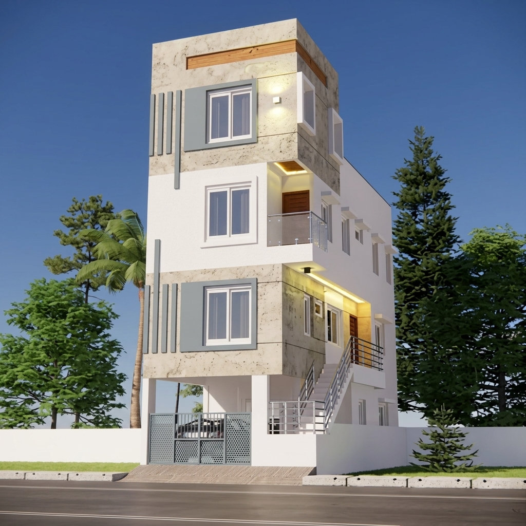 3D Elevation Design - Jayanagar East end