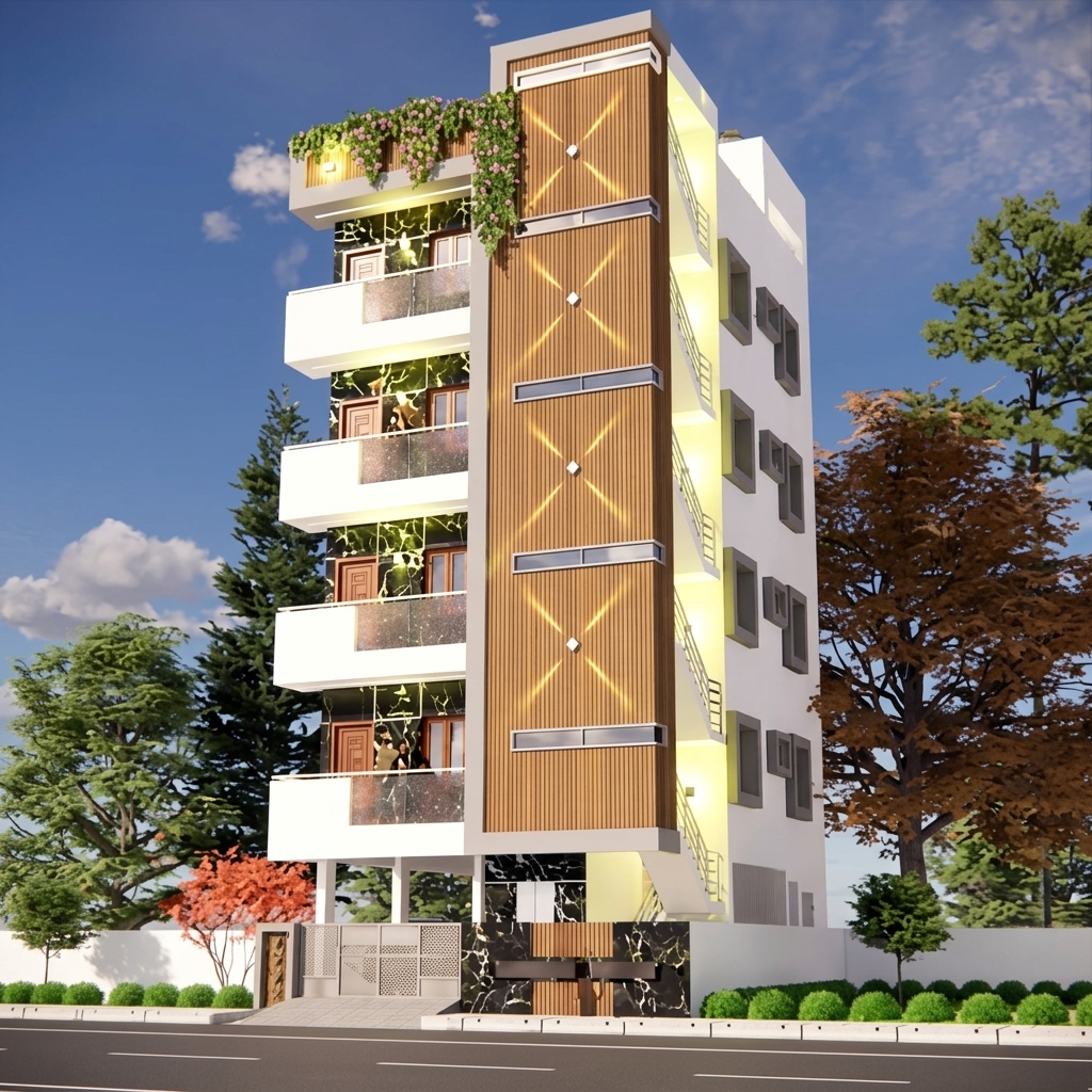 3D Elevation Design - Srinagar
